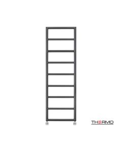 Θερμαινόμενη Πετσετοκρεμάστρα μπάνιου Inox TEMPO 150x50 Black Brushed PVD TEM15050-411