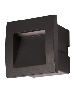 ΦΩΤΙΣΤΙΚΟ ΧΩΝΕΥΤΟ LED 3W 3000K IP54  90X90X70mm  PRO ΜΑΥΡΟ ARTE ILLUMINA Eurolamp 145-52500