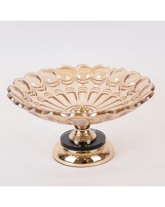 ΜΠΩΛ ΜΕΤΑΛΛΙΚΟ - ΓΥΑΛΙΝΟ ΧΡΥΣΟ 30x18cm Eurolamp 754-11020