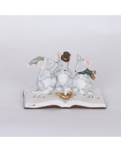 ΔΙΑΚΟΣΜΗΤΙΚΟ ΠΟΛΥΡΕΖΙΝ, ΠΟΝΤΙΚΑΚΙΑ ΠΑΝΩ ΣΕ ΒΙΒΛΙΟ, 10.5x12x17cm Eurolamp 600-46257