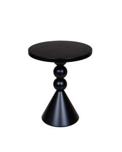 ΤΡΑΠΕΖΙ BOHΘΗΤΙΚΟ ΜΕΤΑΛΛΙΚΟ ΜΑΥΡΟ 40x40x48cm Eurolamp 810-00032