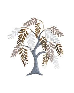 ΔΙΑΚΟΣΜΗΤΙΚΟ ΔΕΝΤΡΟ ΜΕΤΑΛΛΙΚΟ ΧΡΥΣΟ - ΑΣΗΜΙ- ΜΠΡΟΝΖΕ 66x4x70cm Eurolamp 812-60011