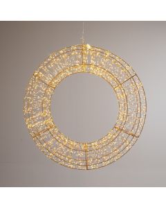 ΦΩΤΙΖΟΜΕΝΟ ΣΤΕΦΑΝΙ 70cm, 1600 MINI LED, 31V METAΣΧΗΜΑΤΙΣΤΗ, ΧΡΟΝΟΔΙΑΚΟΠΤΗ, ΜΠΡΟΝΖΕ ΧΑΛΚΙΝΟ ΚΑΛΩΔΙΟ, ΜΠΡΟΝΖΕ ΜΕΤΑΛΛΙΚΟΣ ΣΚΕΛΕΤΟΣ, ΘΕΡΜΟ ΛΕΥΚΟ LED, ΠΡΟΕΚΤΑΣΗ ΠΑΡΟΧΗΣ 5m, IP44 Eurolamp 600-22568