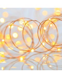 ΣΕΙΡΑ, 100 ΜΙΝΙ LED, ΜΕΤΑΣΧΗΜΑΤΙΣΤΗ, ΣΤΑΘΕΡΟ, ΜΠΡΟΝΖΕ ΧΑΛΚΙΝΟ ΚΑΛΩΔΙΟ, ΘΕΡΜΟ ΛΕΥΚΟ LED ANA 10cm, ΠΡΟΕΚΤΑΣΗ ΠΑΡΟΧΗΣ 5m, ΙΡ44 Eurolamp 600-07321