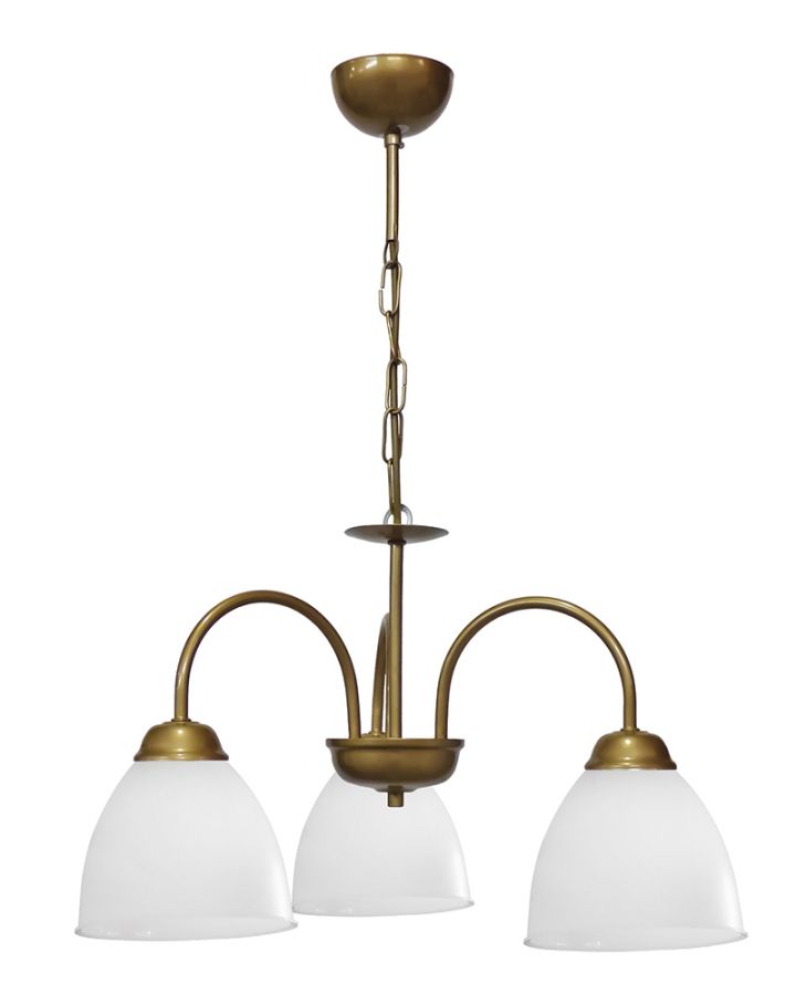 BELLA/3L-OVO GOLD MAT-WHITE ΠΟΛΥΦΩΤΟ ΚΡΕΜΑΣΤΟ Heronia 01-0452