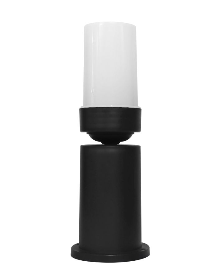 Εδάφους μοντέρνο κυλινδρικό πλαστικό  D-271 BLACK H35cm Heronia 32-0093