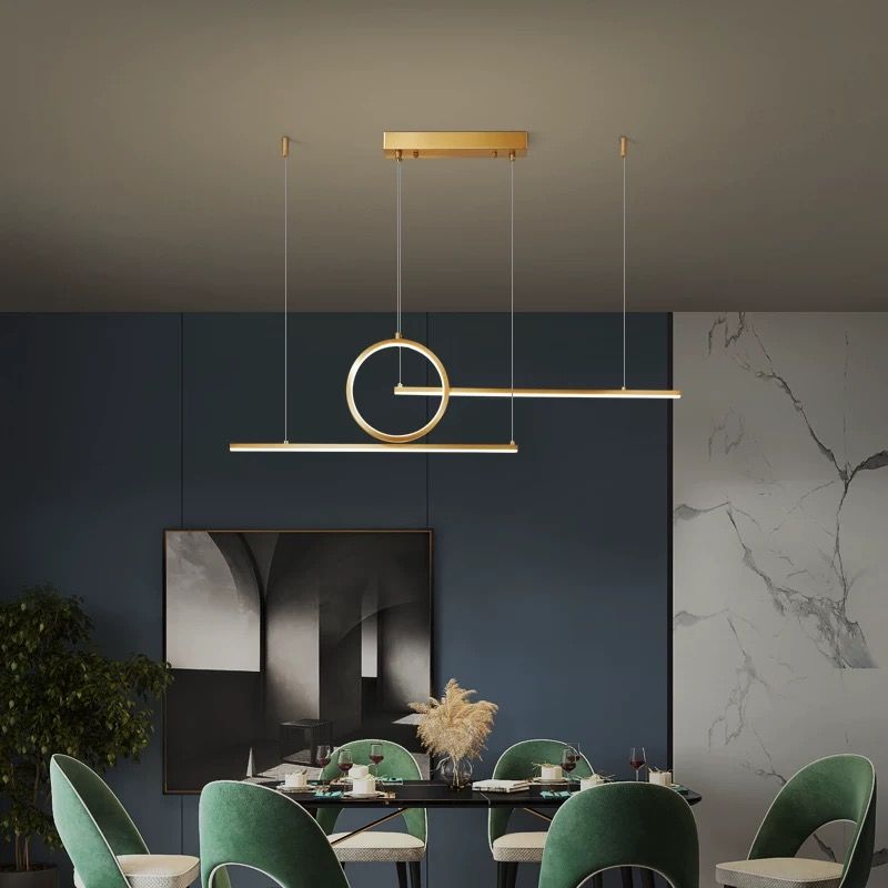 SE LED 100 LUFICET PENDANT GOLD 24W 3CCT 100x6x100cm IP20 2 YEARS WARRANTY A2 HOMELIGHTING 77-50666