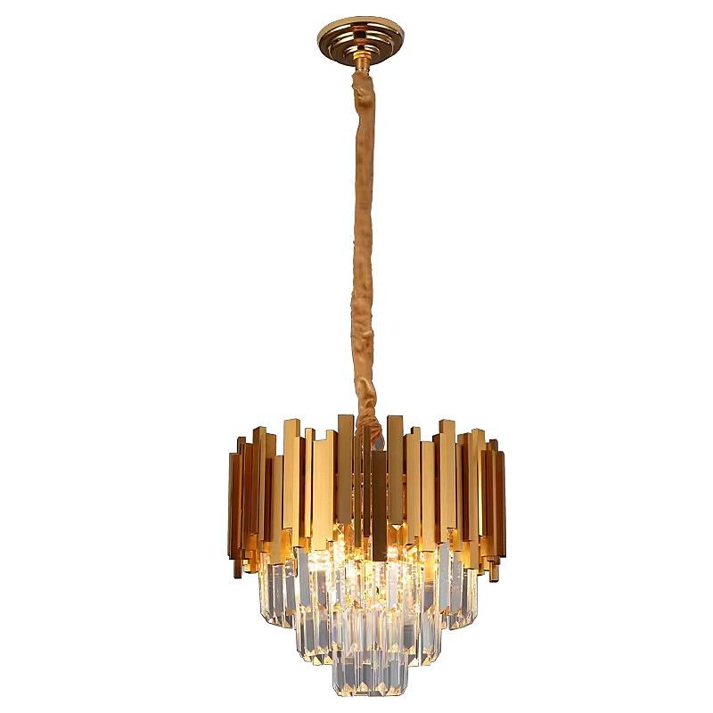 SE21-14-5 IMPERIAL CASCADE GOLD Φ40*31-120cm E14*5 2 YEARS WARRANTY HOMELIGHTING 77-51204