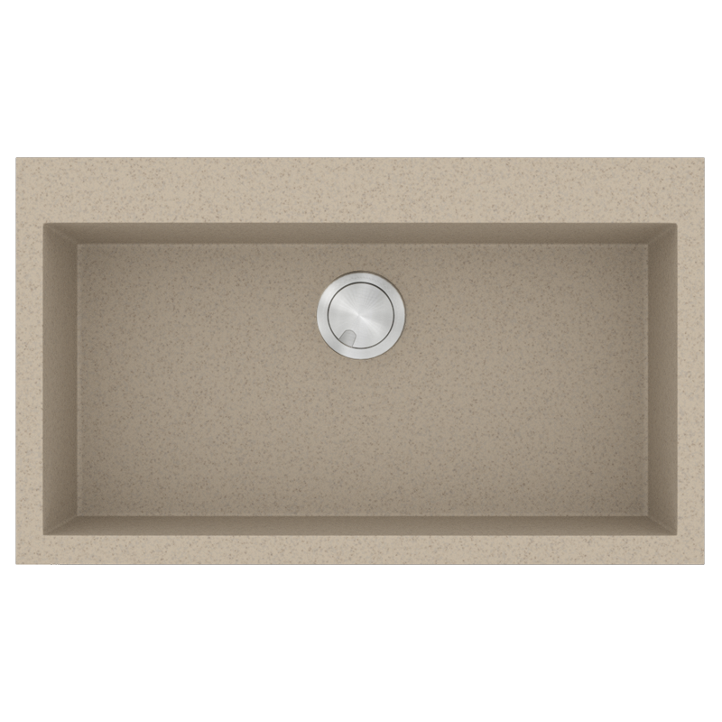 Νεροχύτης Κουζίνας 60x50cm Ένθετος Eρμάριο 60cm Γρανίτης Sanitec Ultra Granite 809-32-Sabbia