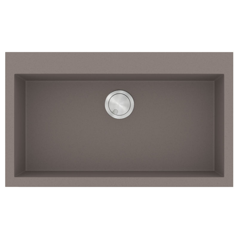 Νεροχύτης Κουζίνας 60x50cm Ένθετος Eρμάριο 60cm Γρανίτης Sanitec Ultra Granite 809-34-Sienna