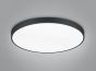Μεταλλική Πλαφονιέρα Οροφής Μαύρη 75xH6cm LED 51w 2x 6200lm, 2300+3000+4000K Trio Lighting Waco 627417532