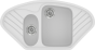Sanitec Νεροχύτης 302 Classic 96×51 302-00-White