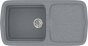 Sanitec Νεροχύτης 306 Classic 96×51 306-17-Metallic-Silver
