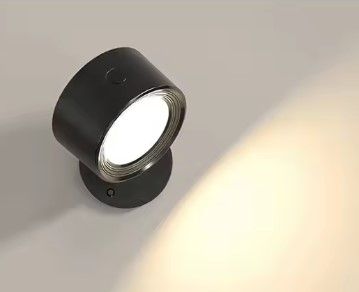 SE LED 4 MIZU BLACK WALL BATTERY LED LAMP RECHARCHEABLE 8x4,5cm 3,5w 2000mah 3CCT CHARGING TIME HOMELIGHTING 77-50591
