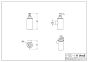 Ντισπένσερ Μεταλλικό Επιτοίχιο 220ml W60xD75xH190mm Light Gold Gloss PVD Verdi 3011052