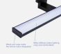 SE-BL-40 MULAN WALL LAMP BLACK 40CM 3CCT 8W WITH MEMORY Δ2 HOMELIGHTING 77-50565