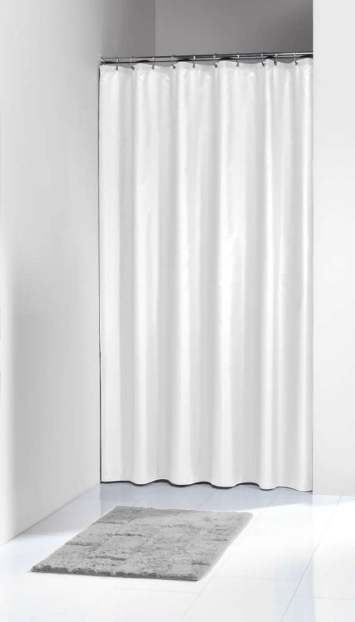 Solid 180x200 white κουρτίνα μπάνιου υφασμάτινη Sealskin Elemental  200601310