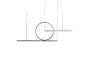 SE LED 100 LUFICET PENDANT BLACK 24W 3CCT 100x6x100cm IP20 220V 2 YEARS WARRANTY A2 HOMELIGHTING 77-50665