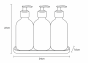 Σετ Μπάνιου με 3 Dispenser σε Δίσκο Μπαμπού White MRShome  DF-0074000
