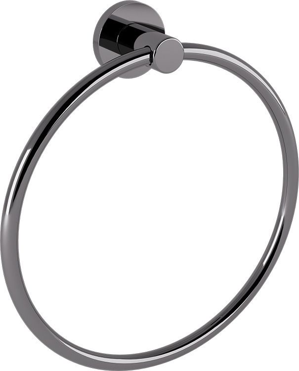 Κρίκος Στρόγγυλος Μπάνιου W200 x D57 x H215mm Gun Metal Gloss Verdi Omicron 3020350