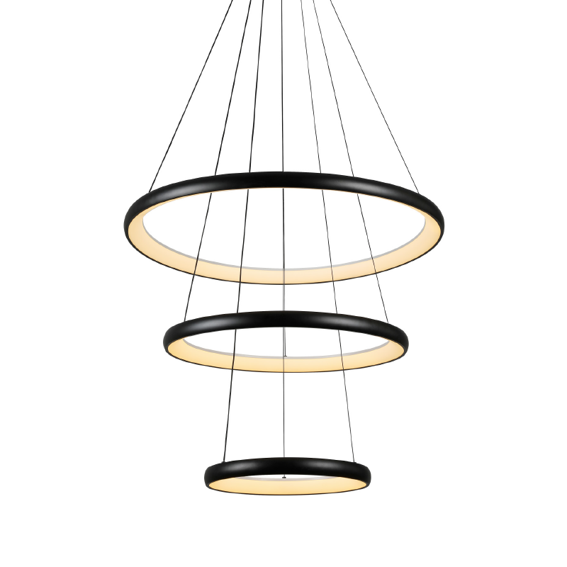 ΚΡΕΜΑΣΤΟ Φ/Σ LED 60W 4800LM CCT IP20   ΜΑΥΡΟ ΜΕΤΑΛΛΙΚΟ + ΑΚΡΥΛΙΚΟ  ACA HM23LEDP3BKCCT