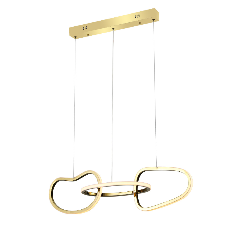ΚΡΕΜΑΣΤΟ Φ/Σ LED 42W 3300LM CCT IP20  ΧΡΥΣΟ ΑΤΣΑΛΙ + ΑΚΡΥΛΙΚΟ  ACA HM88LEDP3GDCCT