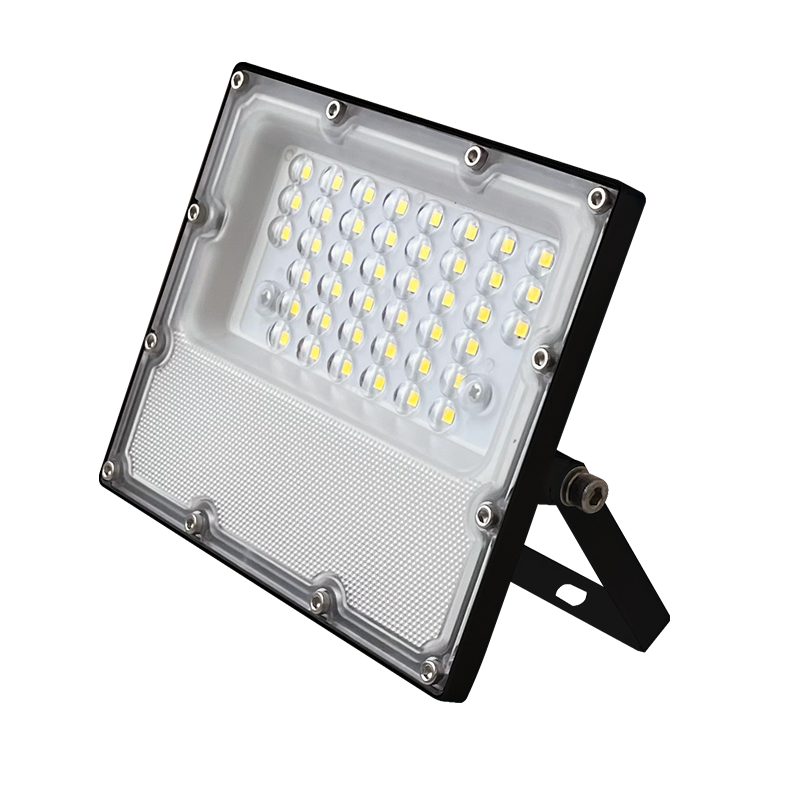 LED SMD BLACK FLOOD LUMINAIRE IP65 10W 6000K 1200Lm 100-277V AC RA80 IK08 5YRS BREATHING VALUE ACA J1060