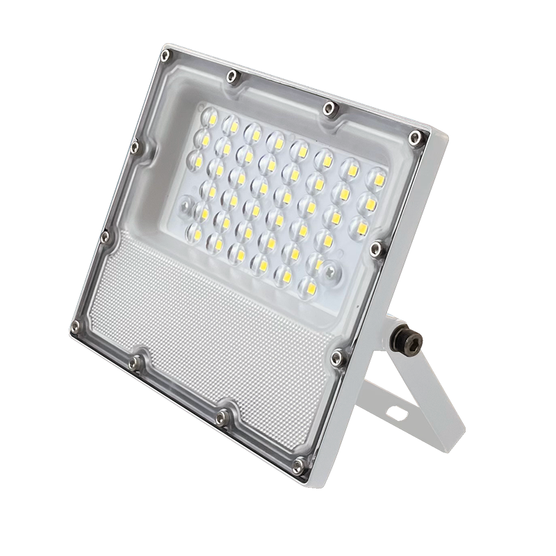 LED SMD WHITE FLOOD LUMINAIRE IP65 10W 6000K 1200Lm 100-277V AC RA80 IK08 5YRS BREATHING VALUE ACA J1060W