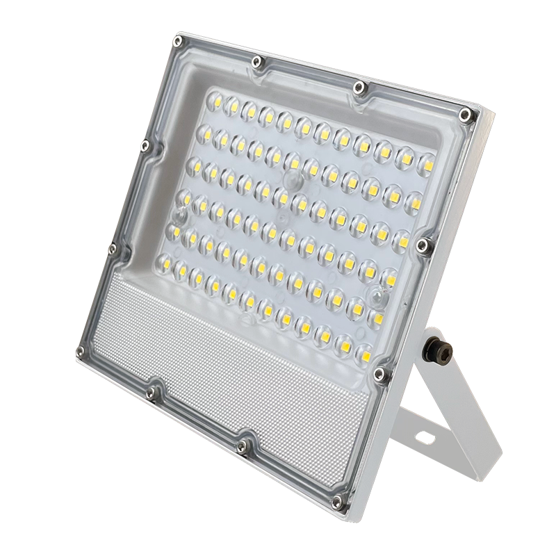 LED WHITE SMD FLOOD LUMINAIRE IP65 20W 6000K 2400Lm 100-277V AC RA80 IK08 5YRS BREATHING VALUE ACA J2060W