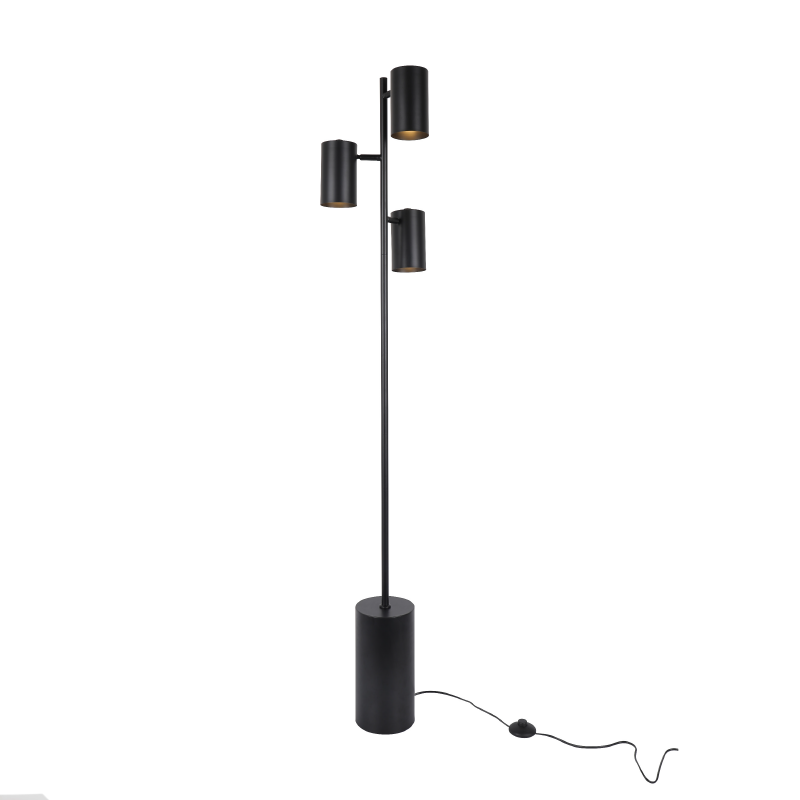 ΔΑΠΕΔΟΥ ΜΑΥΡΟ ΜΕΤΑΛΛΟ D15*H165cm 3ΧΕ27 KENNETH ACA MF240573