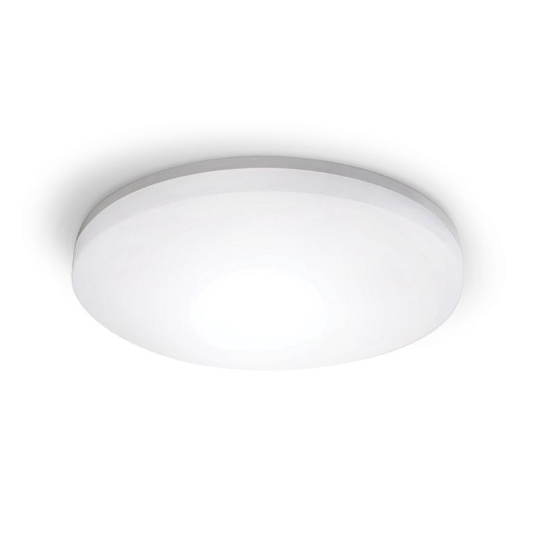 ΛΕΥΚΟ ΣΤΡΟΓΓΥΛΟ Φ/Σ LED ΜΕ ΑΙΣΘΗΤΗΡΑ ΚΙΝ. 24W 2400Lm CCT(3000/4000/6500K) Φ280mm 120° 230V IP54 Ra80 ACA PLAFE24CCTRMIC