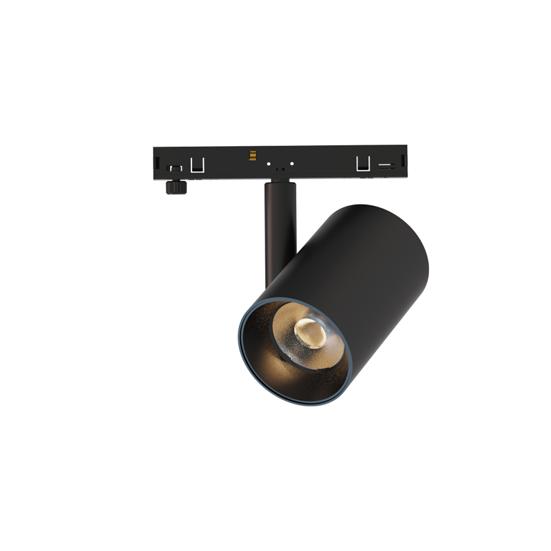 ΜΙΝΙ ΜΑΥΡΟ ΜΑΓΝΗΤΙΚΟ ΣΠΟΤ 24V DC 9W 3000K 840LM 38° RA90 5YRS Φ45*70(102)ΜΜ ACA TON930B