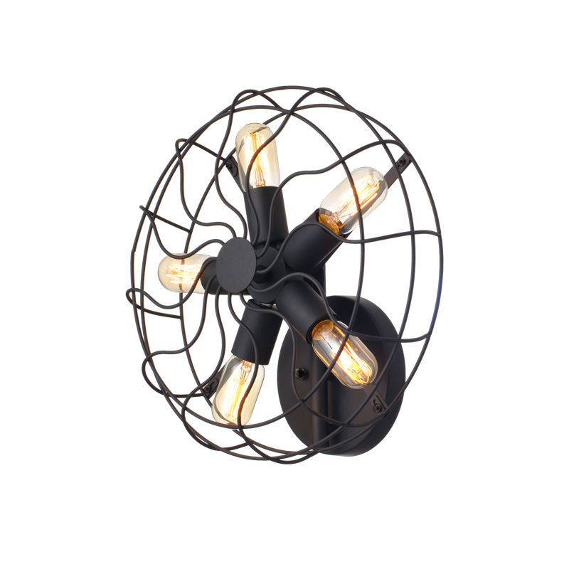 ΑΠΛΙΚΑ 5ΧΕ27 ΜΕΤΑΛΛΙΚΗ ΜΑΥΡΗ Φ41χH41cm ACA V352715W