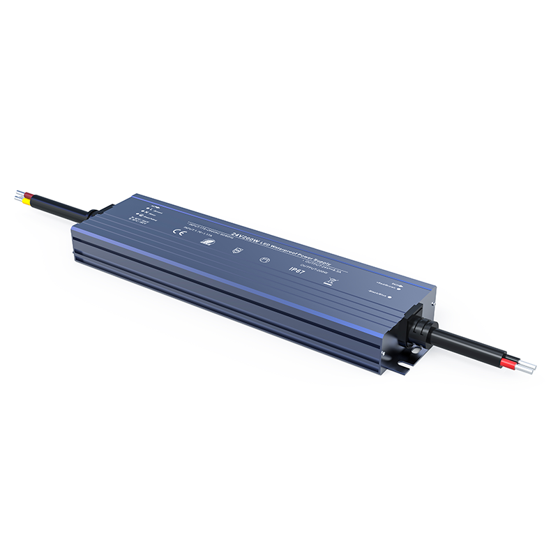 LED CV METAL DRIVER 200W 230V AC- 24V DC 8.3A IP67 5YRS ACA W200CV24N
