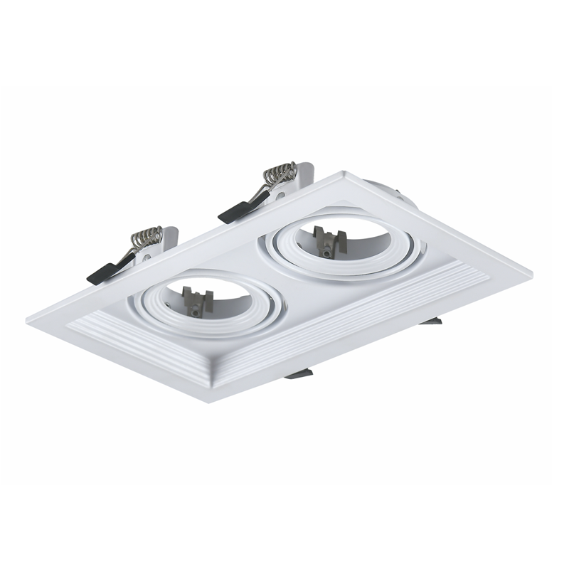 WHITE COLOR SPOT 2xGU10 130x225 ACA XMGU2W
