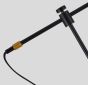 SE21-GM-39-MS1 ADEPT FLOOR LAMP Gold Matt and Black Metal Floor Lamp Black Metal Shade+ HOMELIGHTING 77-8350