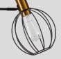 SE21-GM-9-GR2 ADEPT WALL LAMP Gold Matt and Black Metal Wall Lamp Black Metal Grid+ HOMELIGHTING 77-8358