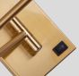 SE21-GM-52-SH1 ADEPT WALL LAMP Gold Matt Wall lamp with Switcher and White Shade+ HOMELIGHTING 77-8364