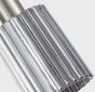 SE21-NM-4-GL1-4NM ADEPT TUBE Nickel Matt Pendant Smoked Glass+ HOMELIGHTING 77-8398