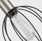 SE21-NM-4-5NM-GR2 ADEPT TUBE Nickel Matt Pendant Black Metal Grid+ HOMELIGHTING 77-8447