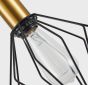 SE21-GM-4-GR1 ADEPT TUBE Gold Matt Pendant Black Metal Grid+ HOMELIGHTING 77-8617