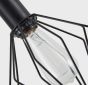 SE21-BL-4-4BL-GR12 ADEPT FLEX Black Pendant Black Metal Grid+ HOMELIGHTING 77-8907
