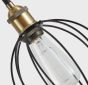 SE21-BR-10-3BL-GR12 MAGNUM FLEX Bronze Metal Pendant Black Metal Grid+ HOMELIGHTING 77-8965