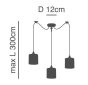 SE21-BL-B10-BL3-SH1 ADEPT PENDANT White Shade Pendant + HOMELIGHTING 77-9015