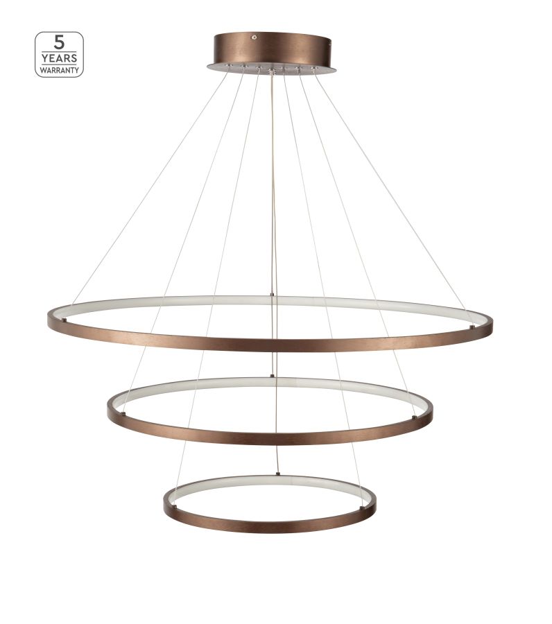SE LED 80-60-40 MORELLI PENDANT COFFEE BROWN Γ5 HOMELIGHTING 77-8131