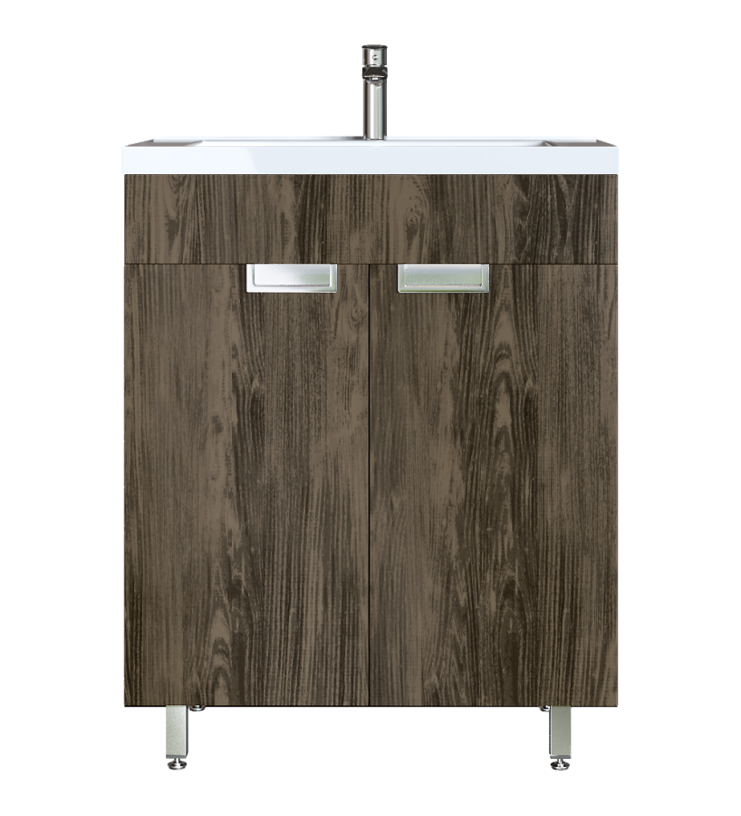 Έπιπλο Μπάνιου 55 εκ. με Νιπτήρα  Χρώμα Anziano Grey Sanitec Lido 55