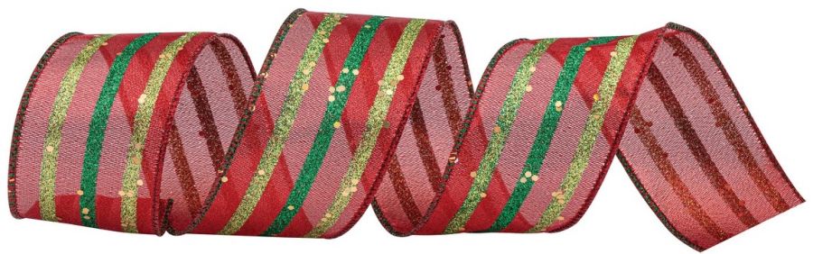 Χριστουγεννιάτικη Κορδέλα 8,50 Μέτρων (9 Yards) Lianos 155078