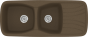 Sanitec Νεροχύτης 311 Classic 120×51 311-41-Granite-Rust