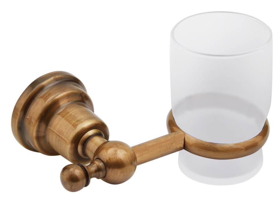 Ποτηροθήκη Γυαλί Αντικέ Bronze Art Imia 201A-41