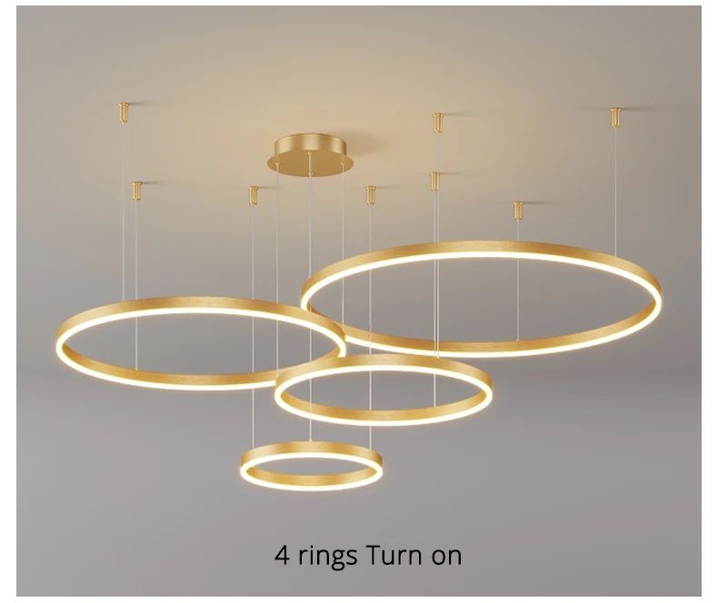 SE LED 4 KANKO PENDANT GOLD 96w 3CCT 80x60x40x20cm IP20 220V 2YEARS WARRANTY Α2 HOMELIGHTING 77-50669